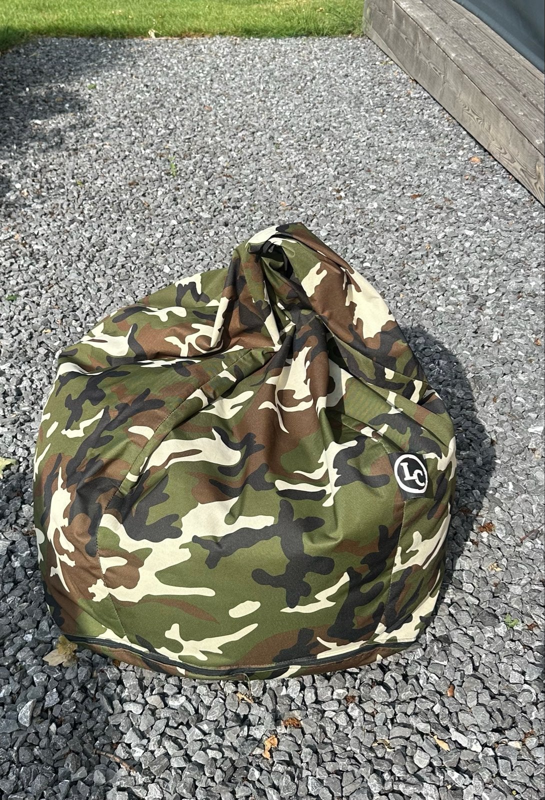LC Zitzak Camouflage Outdoor - Goede staat, Ophalen, Gebruikt, Groen, Zitzak