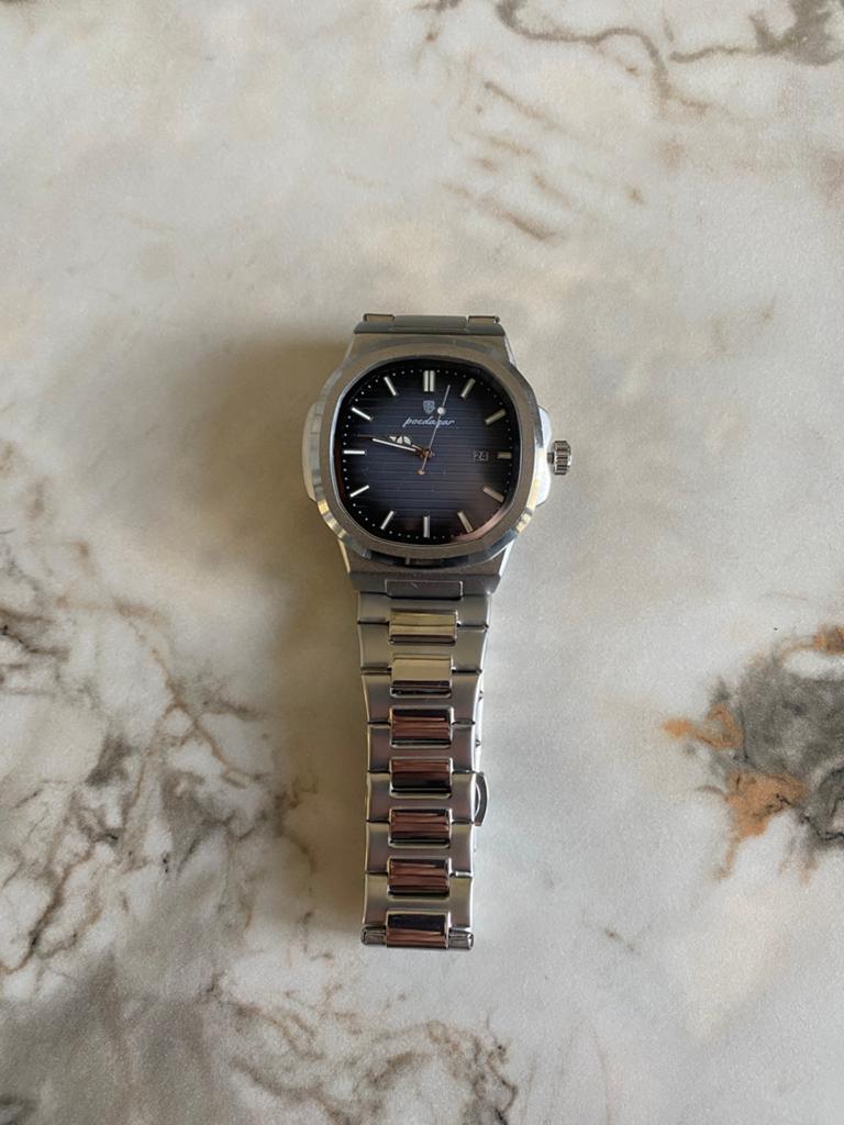 Luxury steel Watch-blue/green/white/black, Sieraden, Tassen en Uiterlijk, Horloges | Heren, Ophalen of Verzenden, Nieuw, Staal