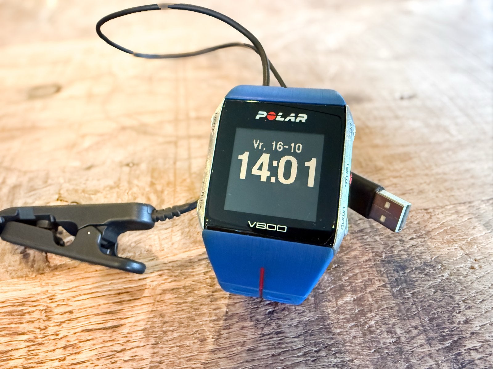 Polar V800 GPS Sporthorloge - Blauw, Blauw, Ophalen of Verzenden, Waterdicht, Afstand