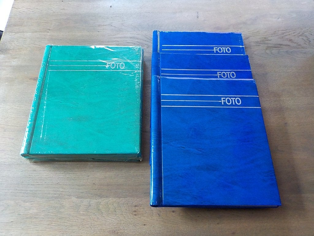 6 nieuwe vintage fotoalbums fotoboeken, Ruimte voor tekst, Vroom & Dreesmann, Plakboek, Nieuw