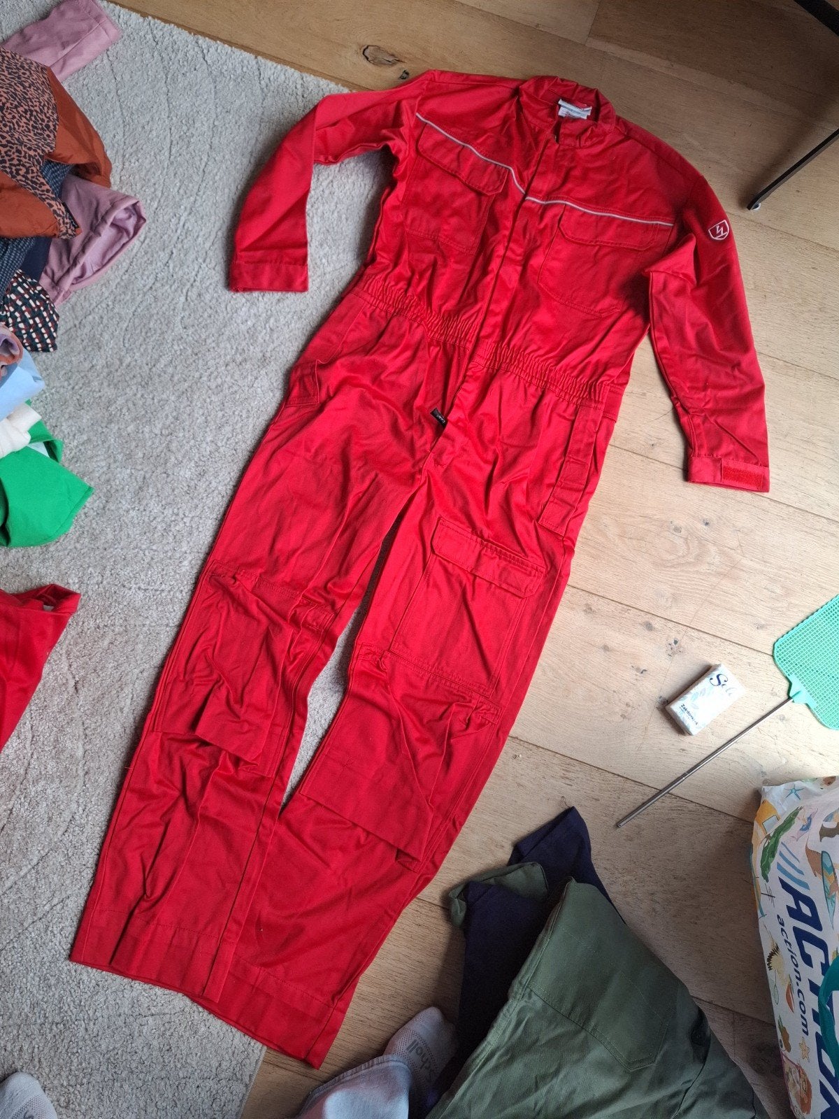 Rode overall  Hydrowear   Maat 48 M werkpak, Ophalen of Verzenden