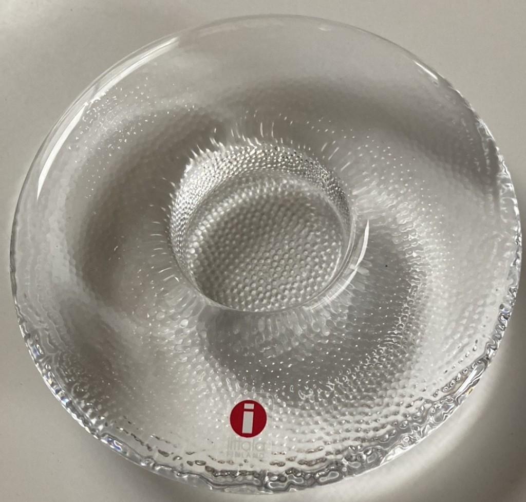 2x IIttala Transparant Glas NIEUW Nappi Theelichthouder, Verzenden