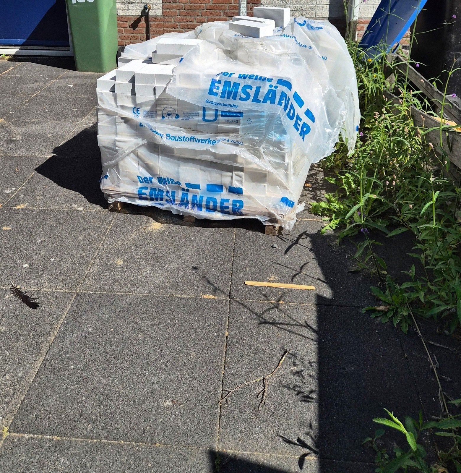Nieuwe kalkzandstenen wit op pallet, Ophalen of Verzenden, Nieuw, Kalkzandstenen