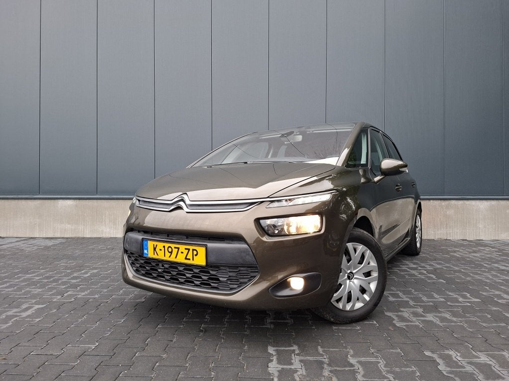 Citroën C4 Picasso 1.6 VTi Intensive | Trekhaak | Bluetooth, Auto's, Stof, Gebruikt, 4 cilinders, Bruin