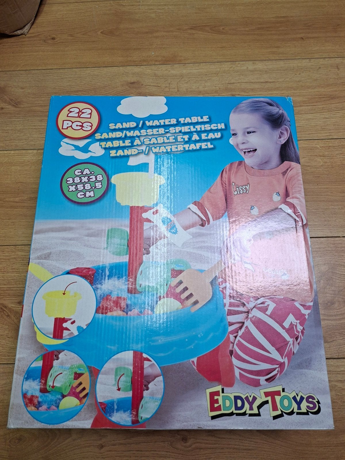 Nieuwe Eddy Toys Zand- en Watertafel - 22-delig, Ophalen of Verzenden, Nieuw