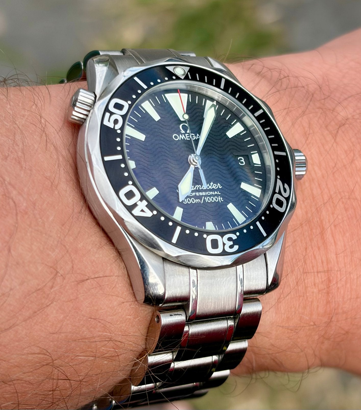Omega Seamaster (Peter Blake) Professional 300M Quartz, Gebruikt, Staal, Polshorloge, Ophalen of Verzenden