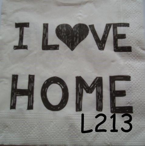 OPRUIMING servetten decoupage * I love home L213, Verzenden, Nieuw