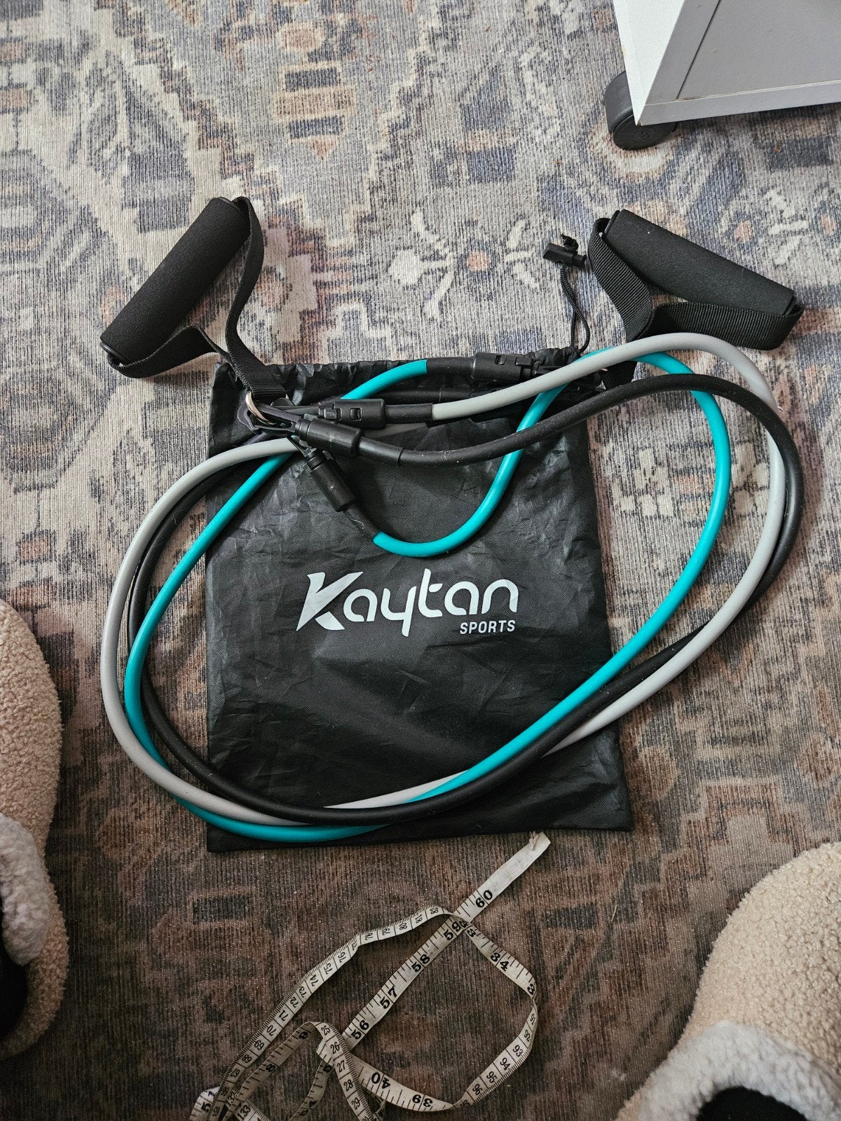 Kaytan Sports Weerstandsbanden Set met Handvatten, Sport en Fitness, Ophalen, Zo goed als nieuw, Benen, Weerstandband