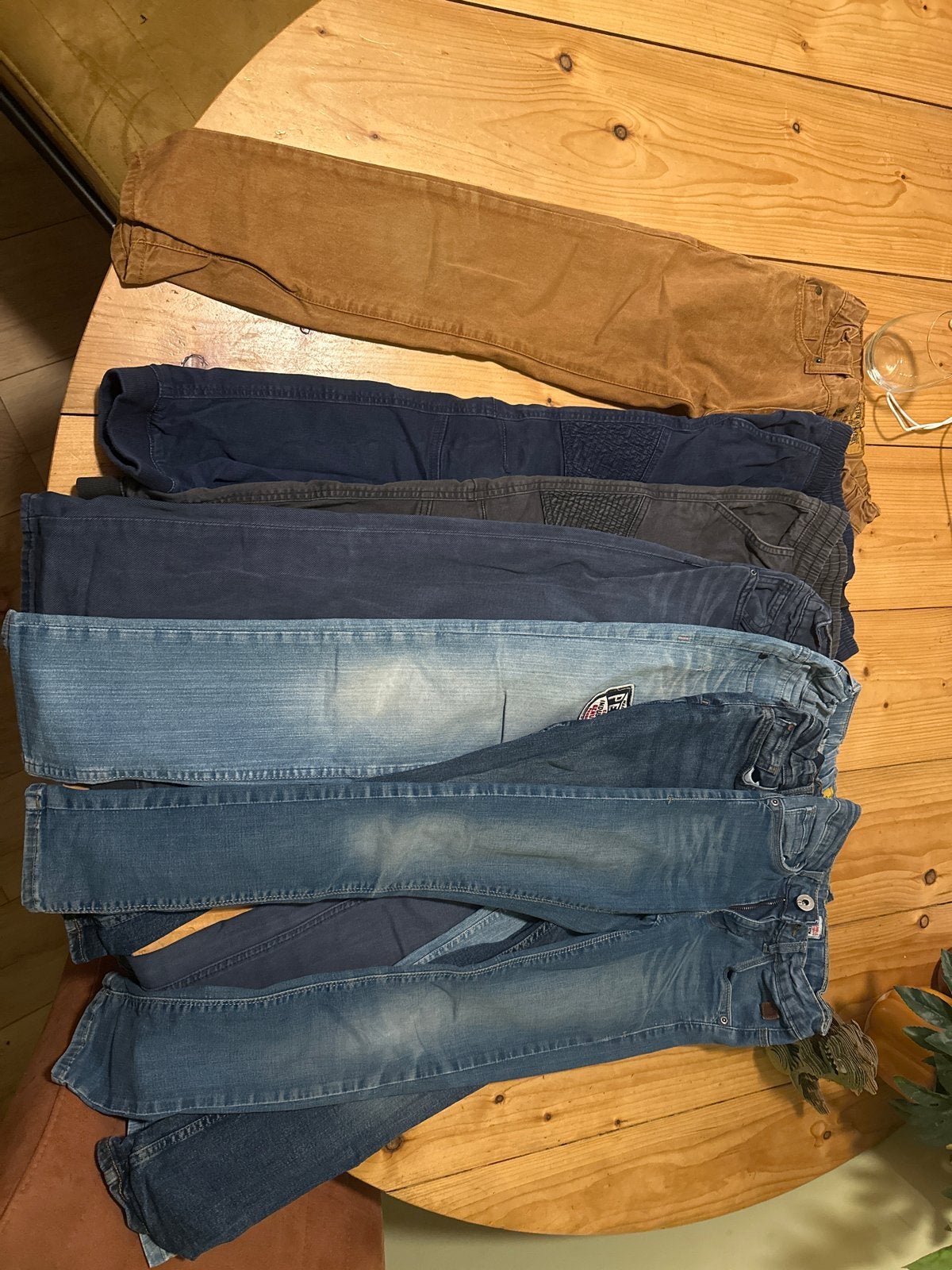7 jongens spijkerbroeken maat 140, Kinderen en Baby's, Ophalen of Verzenden, Gebruikt, Jongen, Broek