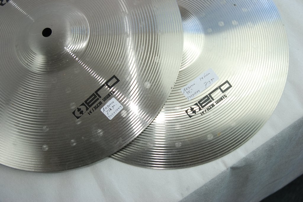 Arborea Ero Hihat bekkens 722/719gr 14 inch  <24241504>, Gebruikt, ., Drums of Percussie, Ophalen of Verzenden