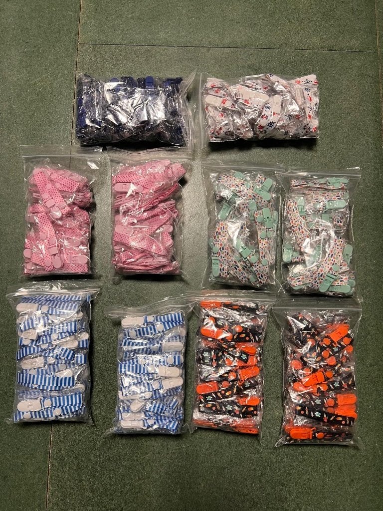 Fopspeen Clips - Restpartij - 345 Stuks, Ophalen of Verzenden, Nieuw