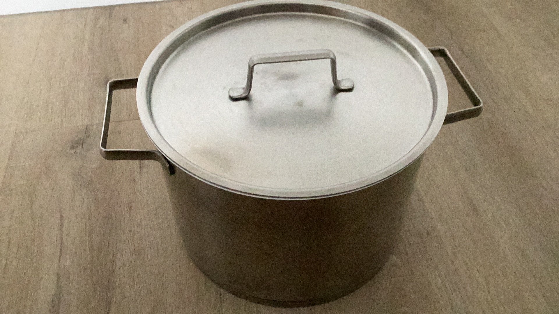 RVS pan 6,5 liter, merk Habonne., Gebruikt, Met deksel, Ophalen of Verzenden, Rvs