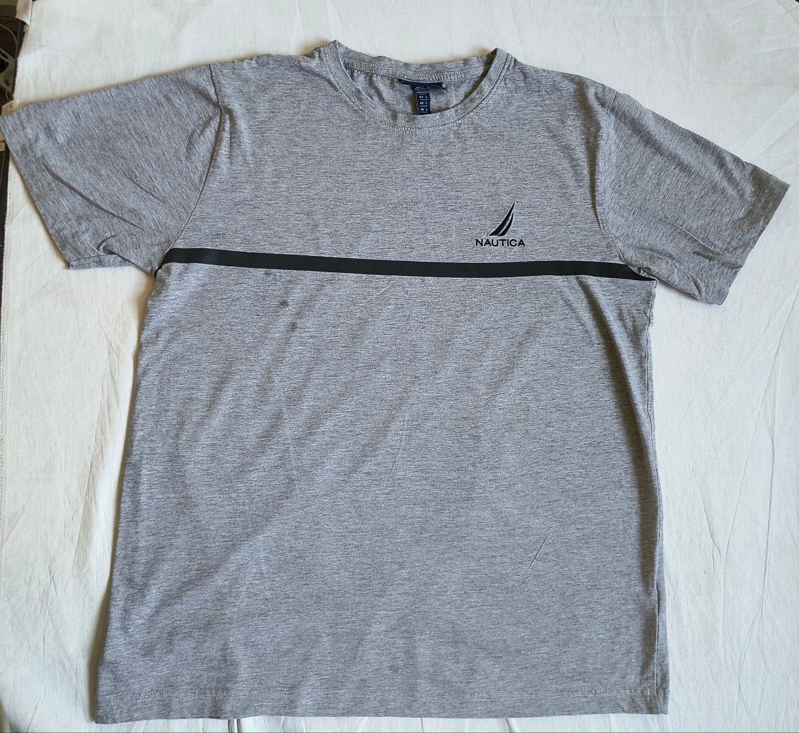 Nautica T-shirt Grijs Maat L en goed staat, Ophalen of Verzenden, Zo goed als nieuw, Grijs