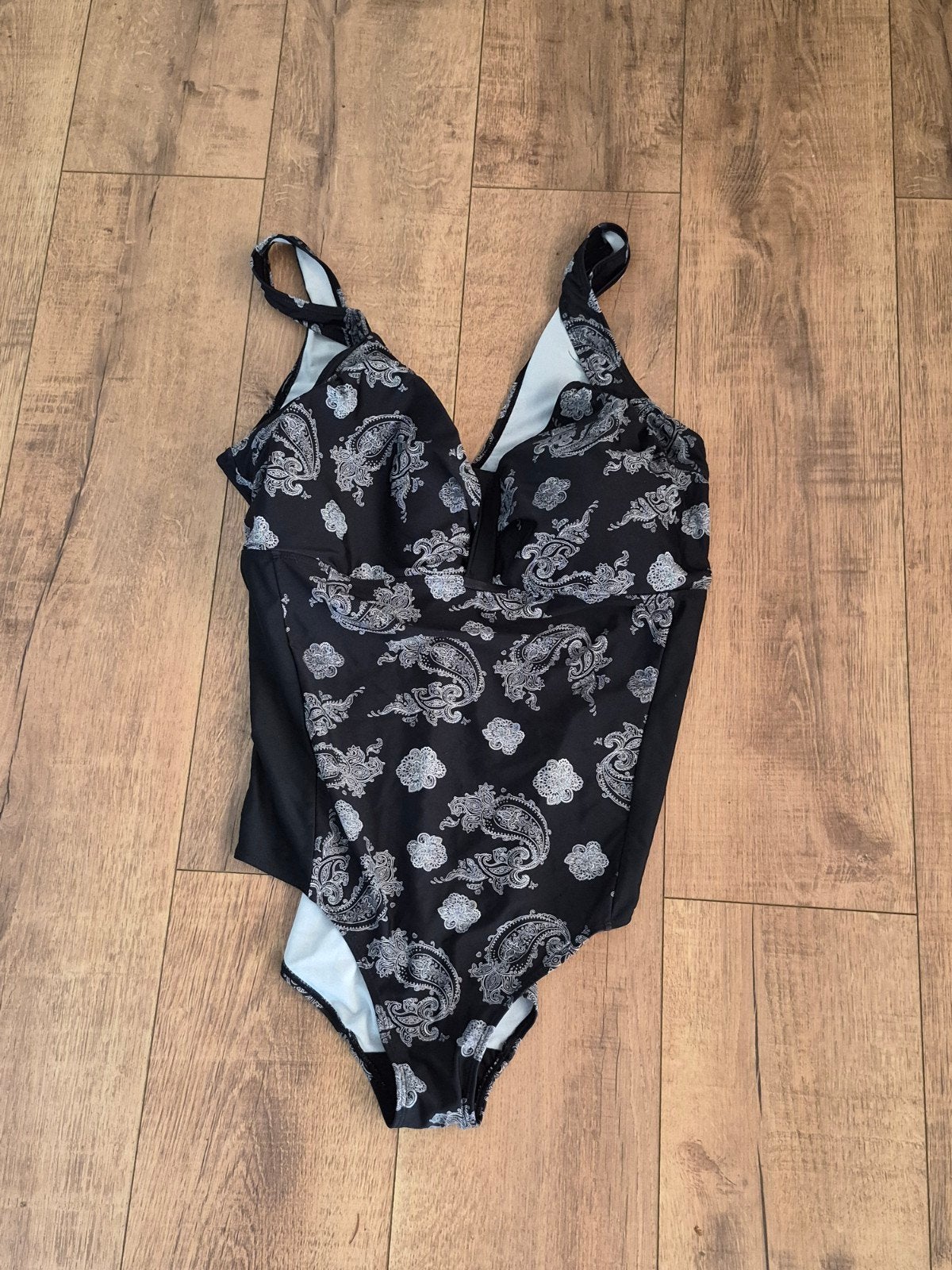 Badpak, Kleding | Dames, Grote Maten, Ophalen of Verzenden, Zo goed als nieuw, Zwart, Lingerie of Zwemkleding