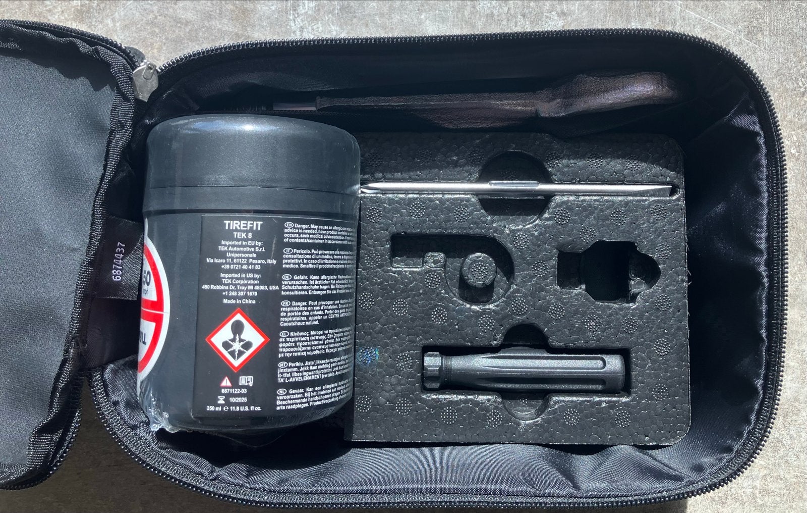 Tirefit bandenreparatieset met compressor, Ophalen of Verzenden, Nieuw