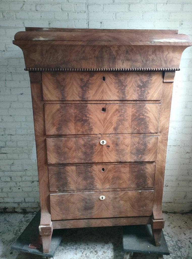 Hollandse antieke chiffoniere ladekast mahonie, Antiek en Kunst, Antiek | Meubels | Kasten, Ophalen