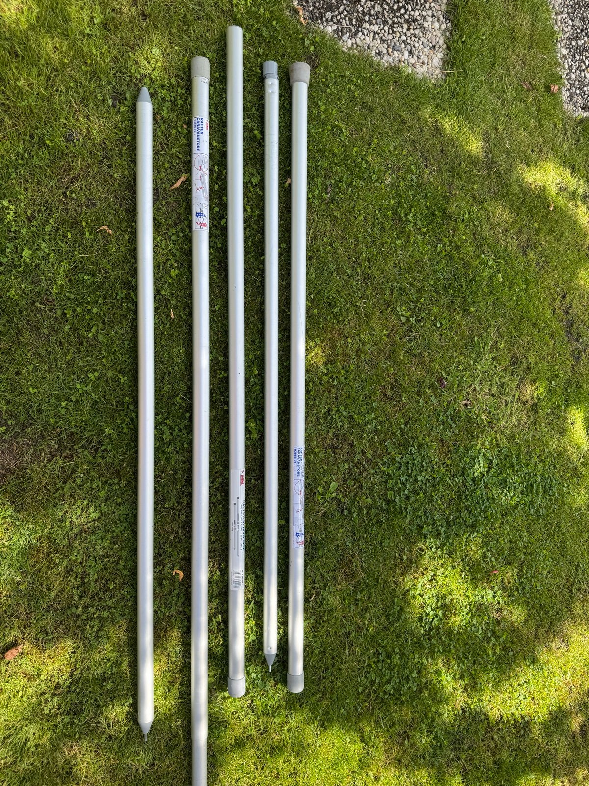 Fiamma zijluifel stokken - Rafter Spring Side F35 Pro, Caravans en Kamperen, Ophalen of Verzenden, Gebruikt