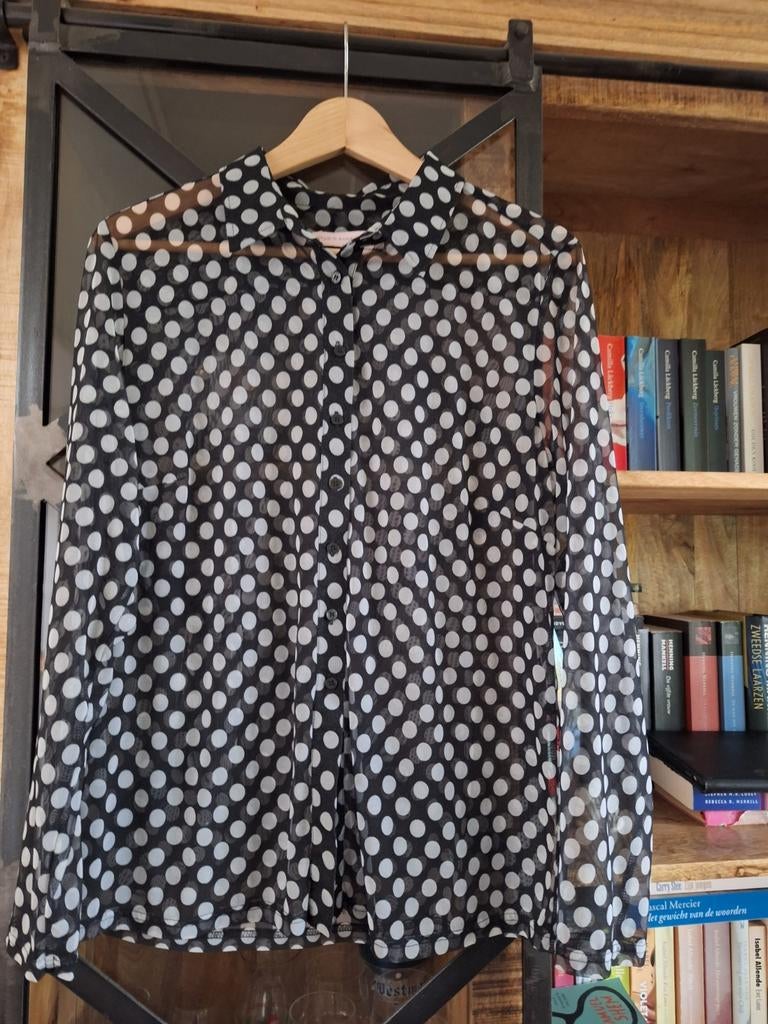 Studio Anneloes blouse met stippen, maat XL, Kleding | Dames, Studio Anneloes, Zwart, Maat 46/48 (XL) of groter, Ophalen of Verzenden