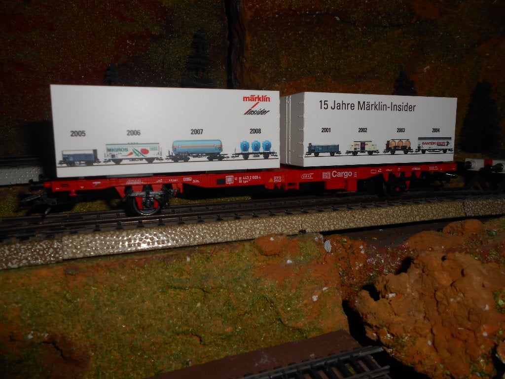Märklin 94339, container wagon 15 jaar  Märklin Insider, Wisselstroom, Ophalen of Verzenden, Märklin, Nieuw