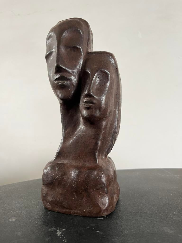 Beeldje gezichten, Antiek en Kunst, Ophalen of Verzenden