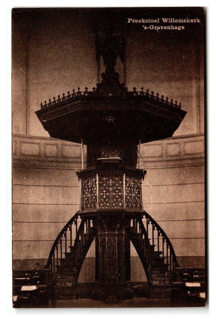 's-Gravenhage, Preekstoel Willemskerk, Verzenden, 1920 tot 1940, Ongelopen, Zuid-Holland