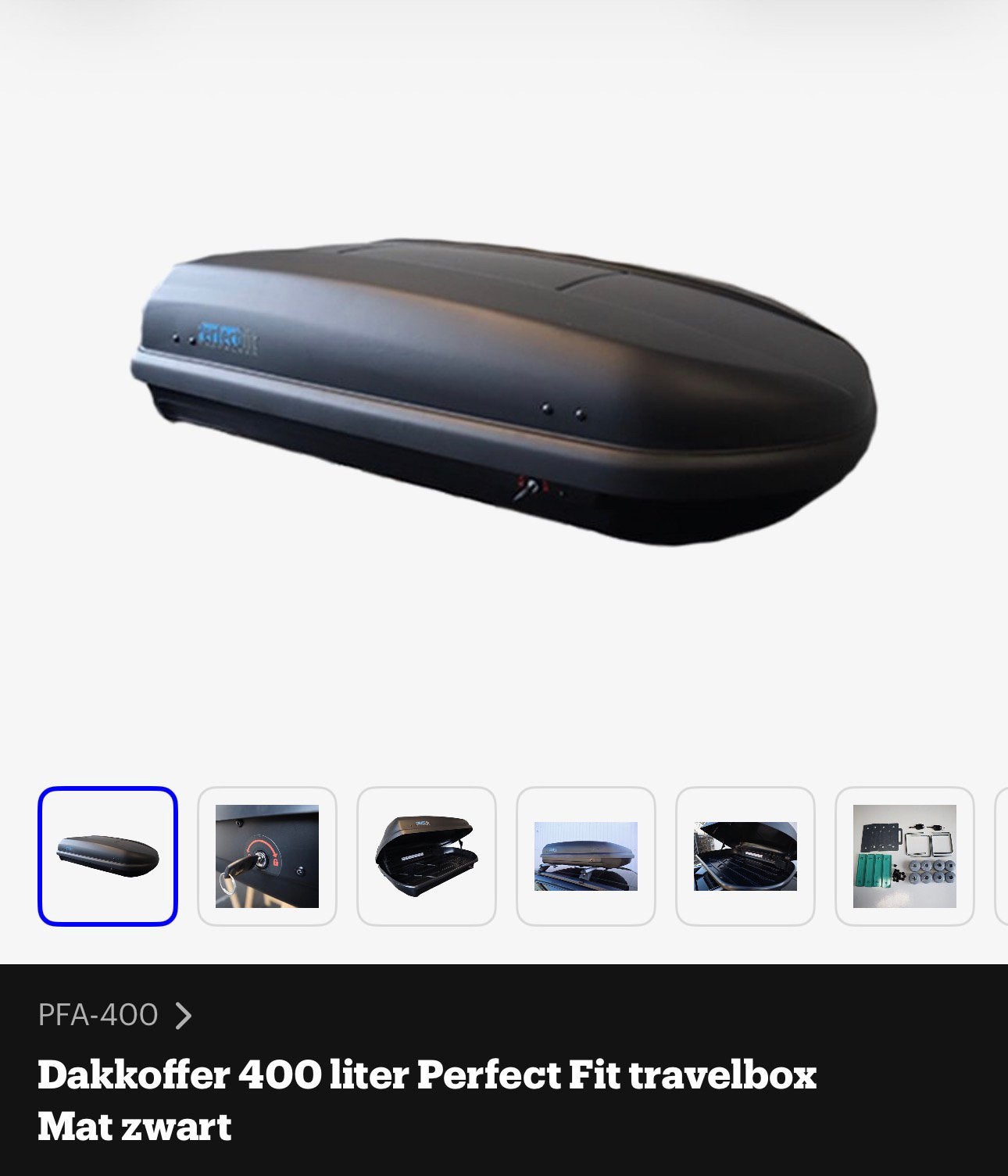Dakkoffer met dakdragers voor kia niro, Ophalen, Zo goed als nieuw