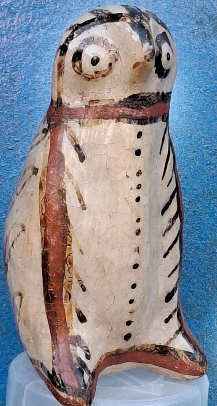 Berberse uil. Marokko. Oud.  11.5 cm. * Zie tekst., Steen/keramiek, 11 cm, Afrika, Handgemaakt