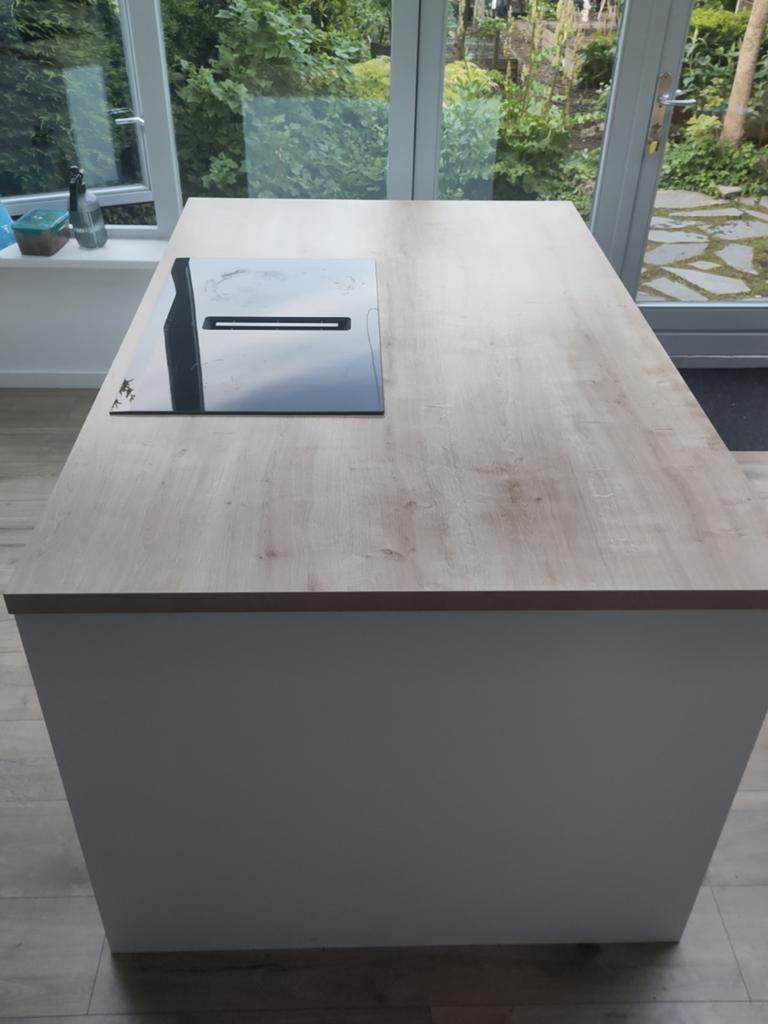 Kvik keukenblad kookeiland Light Oak, Huis en Inrichting, Ophalen, Zo goed als nieuw, 50 tot 100 cm, Minder dan 100 cm