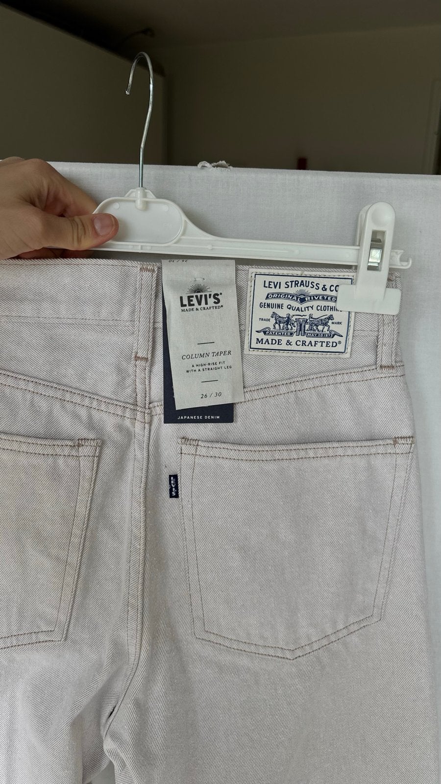 Nieuwe Levi's Column Taper jeans - W26/L30, Ophalen of Verzenden, Nieuw, Wit, Overige jeansmaten