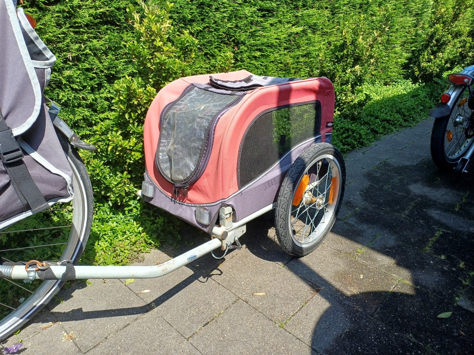 Honden Fietskar  merk Trixie, Fietsen en Brommers, Fietsaccessoires | Aanhangers en Karren, Gebruikt, Hondenkar, 20 tot 40 kg