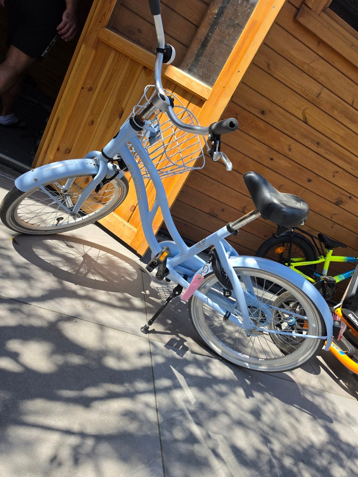Alpina fiets met mandje - Lichtblauw 45 euro, Ophalen, Terugtraprem, Gebruikt, Alpina