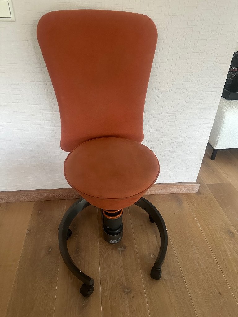 Swopper met rugleuning voor een actieve zit, Huis en Inrichting, Bureaustoelen, Ophalen, Gebruikt, Oranje, Bureaustoel