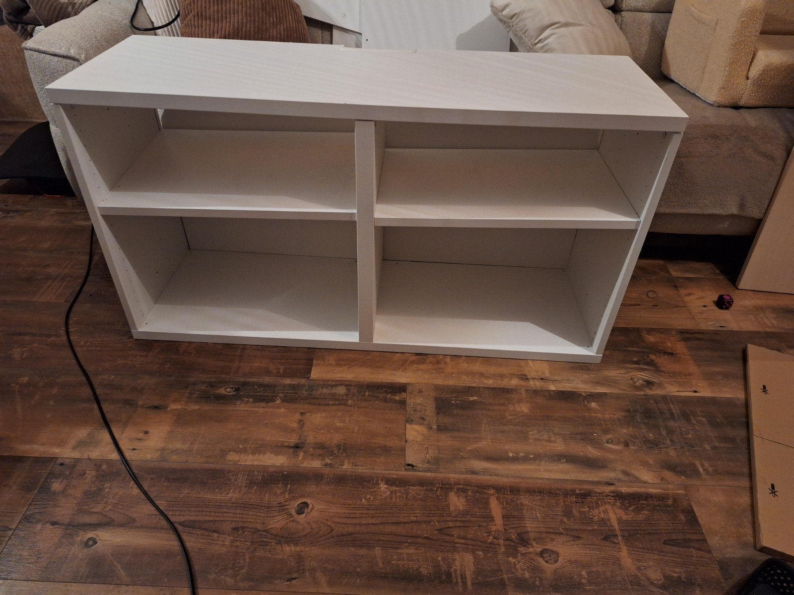 IKEA BESTÅ tv-meubel wit 120x40x48 cm, Huis en Inrichting, Kasten | Televisiemeubels, Ophalen, 100 tot 150 cm, Zo goed als nieuw
