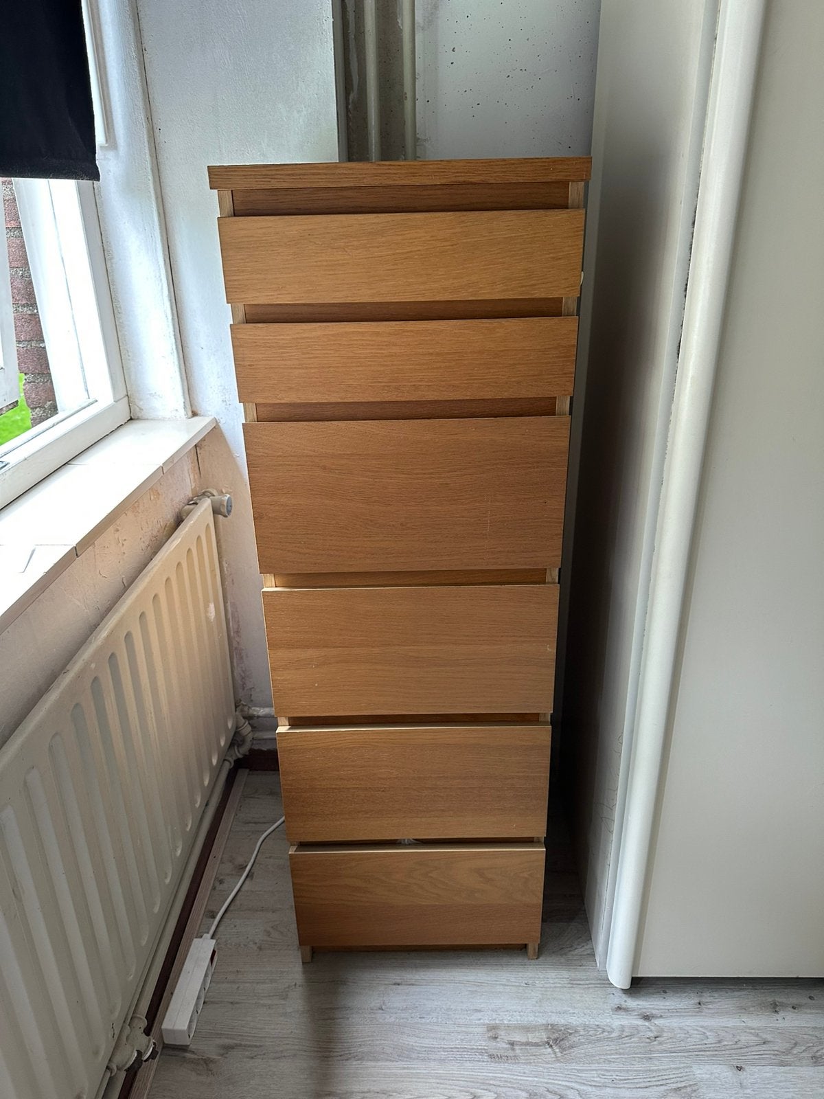 Smalle hoge Malm kast van Ikea, Ophalen, Minder dan 50 cm, Zo goed als nieuw, Minder dan 100 cm