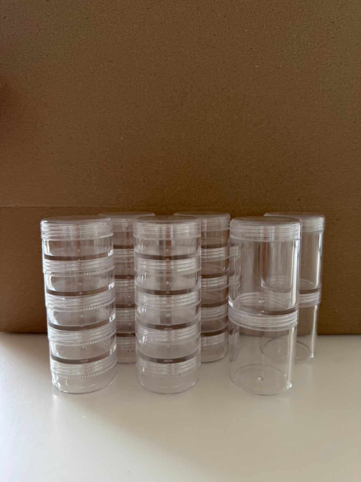 Opbergpotjes kralen hard plastic 24 stuks, Verzenden, Nieuw