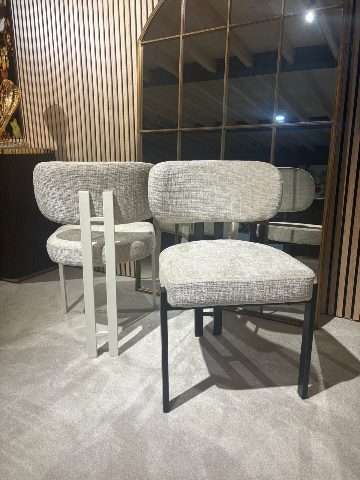 Eetkamerstoel japandi style nieuw stoel chairs, Huis en Inrichting, Overige kleuren, Nieuw, Ophalen of Verzenden, Eén