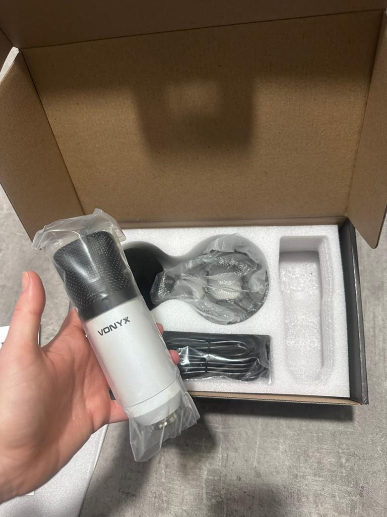 Vonyx CM300W studio microphone, Muziek en Instrumenten, Mengpanelen, Ophalen of Verzenden, Zo goed als nieuw