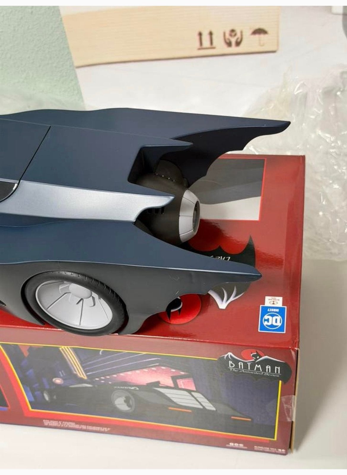 DC Batman Animated series Batmobile 61cm XL McFarlane NIEUW, Beeldje, Replica of Model, Nieuw, Ophalen of Verzenden, H