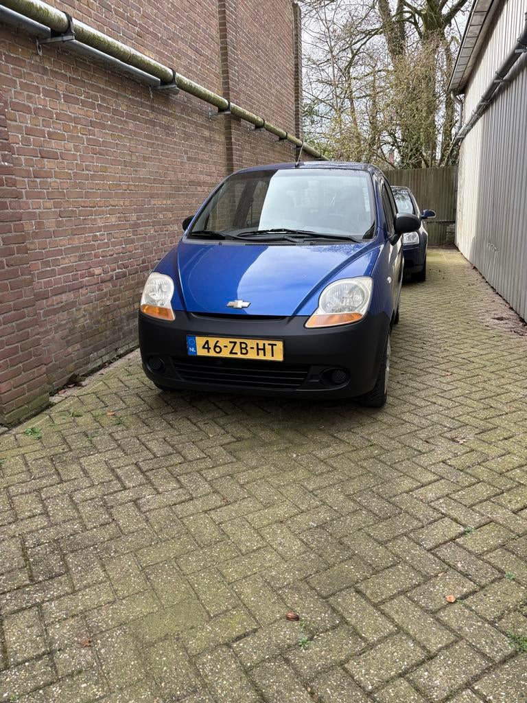 Chevrolet Matiz 0.8 2007 Blauw, Auto's, Voorwielaandrijving, Stof, Blauw, Origineel Nederlands