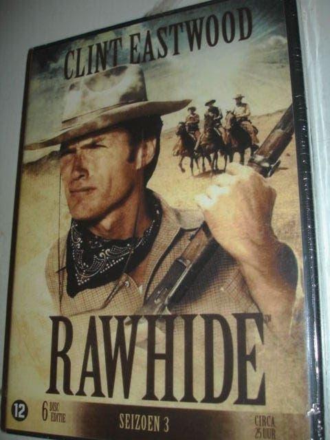 Rawhide- Seizoen 3- Clint Eastwood- BOX- 6-DVD- (NIEUW/SEAL), Cd's en Dvd's, Dvd's | Tv en Series, Verzenden, Alle leeftijden