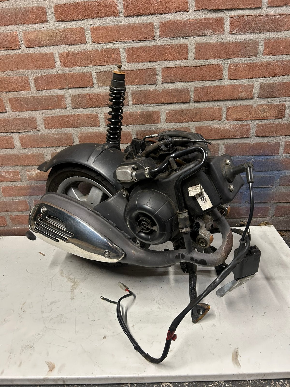 Piaggio 2 takt motorblok 50cc, Ophalen