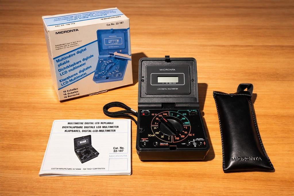 Vintage Micronta 22-187 Multimeter - Digitaal & Draagbaar, Antiek en Kunst, Antiek | Gereedschap en Instrumenten, Ophalen of Verzenden