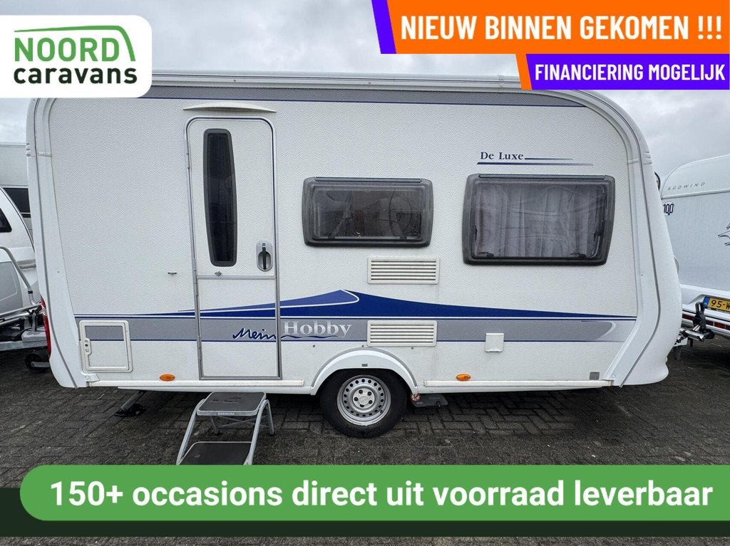 Hobby 400 SF DE LUXE, DWARSBED, TREINZIT, MOVER, VOORTENT, Caravans en Kamperen, Caravans, Mover, Hobby, Bedrijf, Treinzit