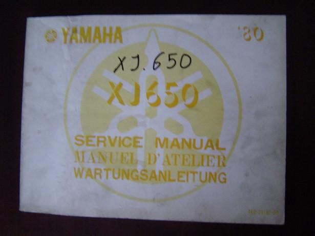 Yamaha XJ650 1980 motorcycle service manual XJ 650 anleitung, Motoren, Ophalen of Verzenden, Yamaha