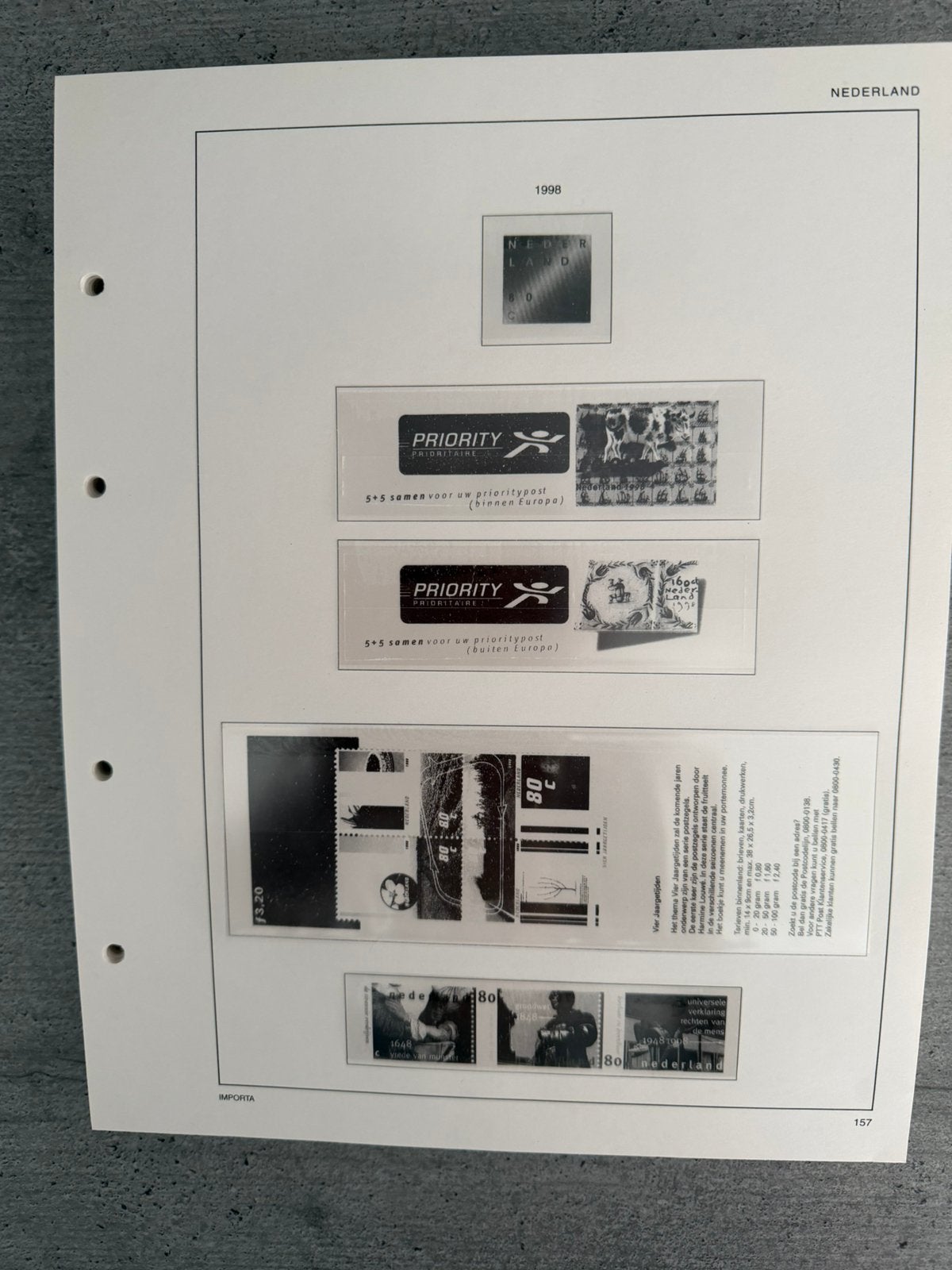 Importa album bladen met Hawid stroken 1998 t/m 2007, Verzenden, Overige typen
