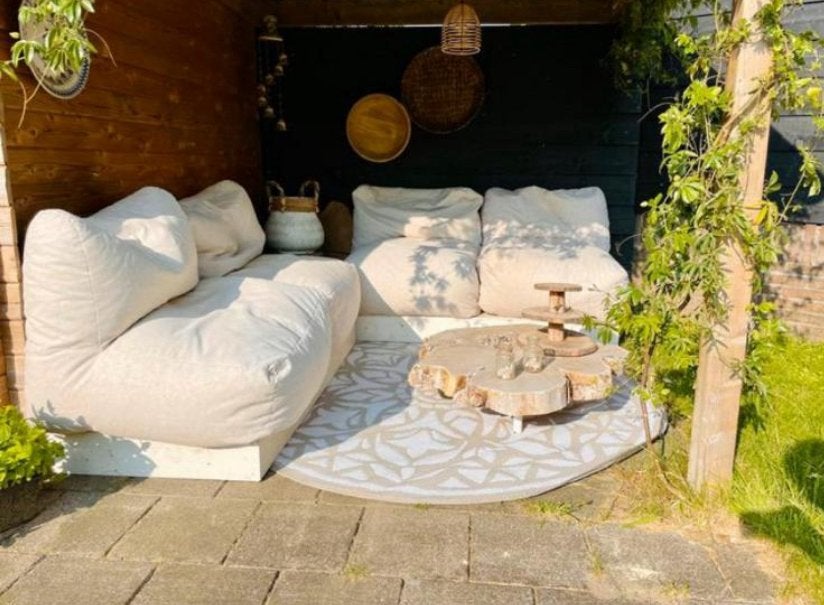 Loungeset, zie foto’s, Tuin en Terras, Tuinsets en Loungesets, Ophalen, Gebruikt, Loungeset, Bank