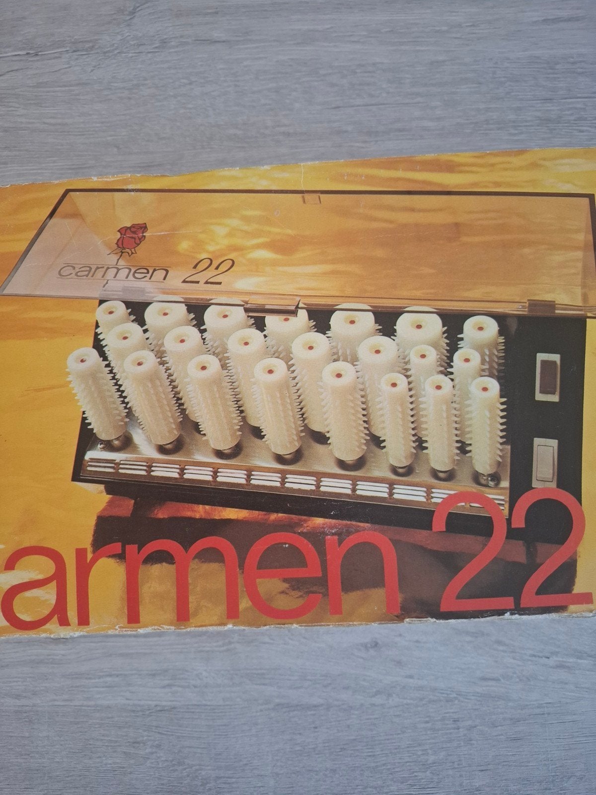 Vintage Carmen 22 Krulset - Compleet voor prachtige krull, Witgoed en Apparatuur, Ophalen of Verzenden, Gebruikt, Haarverzorging