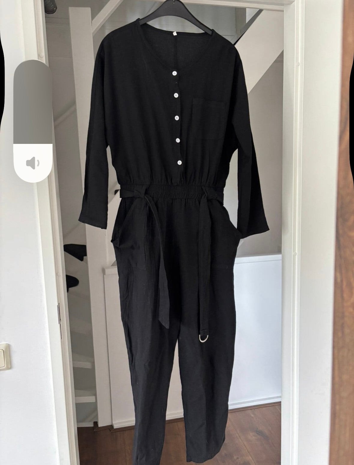 Jumpsuit, Ophalen, Nieuw, Maat 38/40 (M), Zwart
