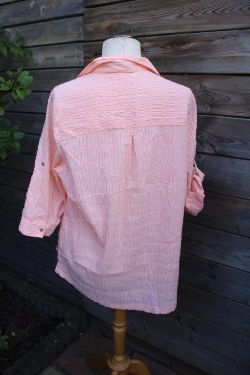 Blouse oranje Ulla Popken mt 42/44 Vaste prijs, Maat 42/44 (L), Ophalen of Verzenden, Zo goed als nieuw, Ulla Popken