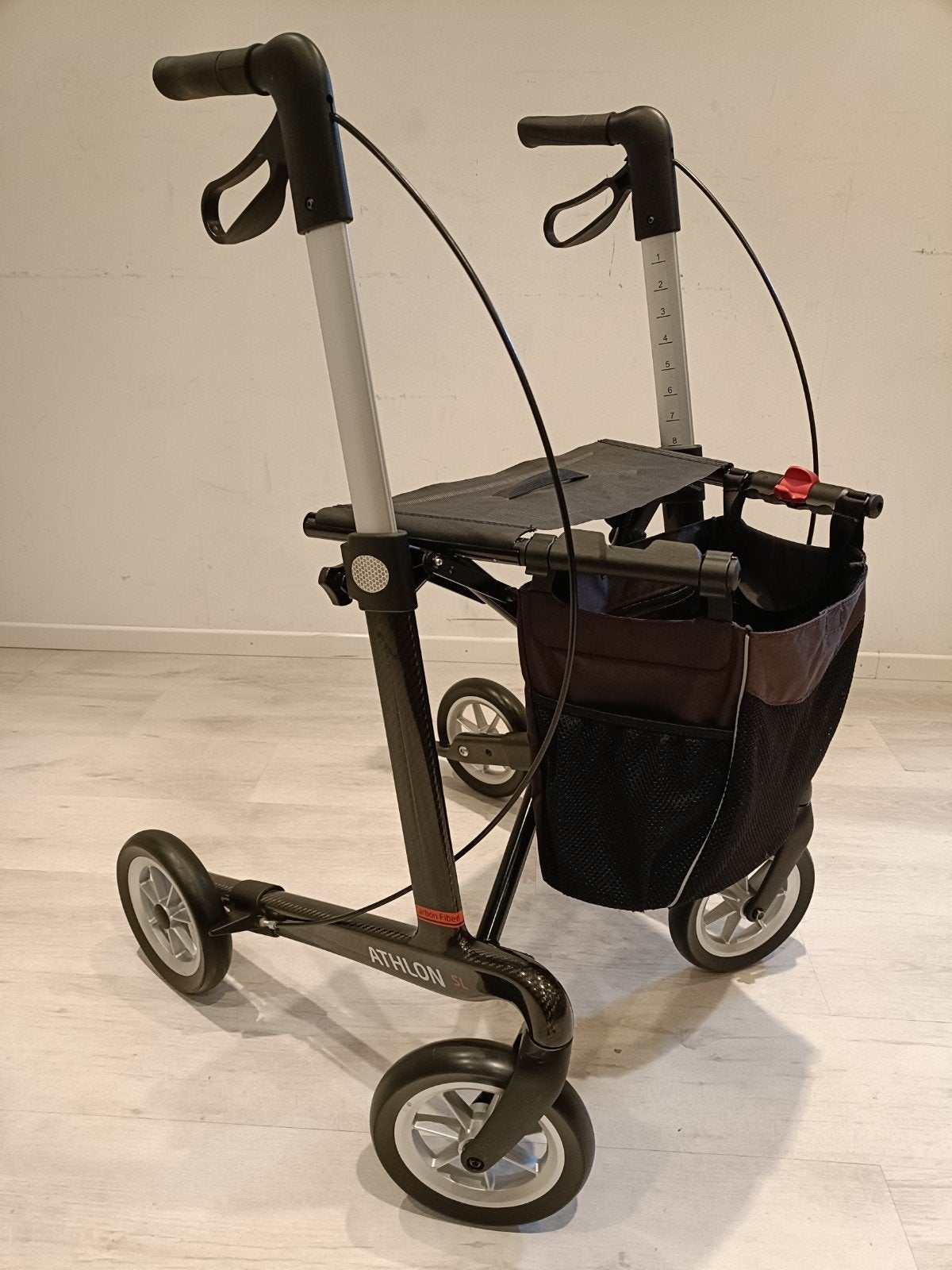 Rehasense Athlon SL Large carbon rollator incl Servicebeurt!, -, -, Ophalen of Verzenden, Zo goed als nieuw